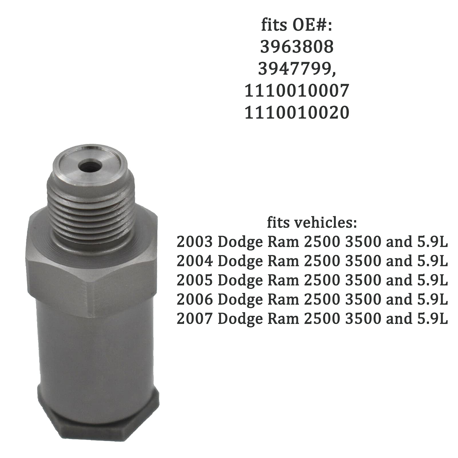 F00R000756 Fuel Rail Pressure Relief Valve Limiting Valve F00R000756 Fuel Rail Pressure Relief Valve Limiting Valve